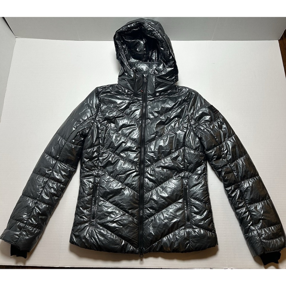 Bogner Fire Ice Saelly 2 Metallic Puffer Ski Down Jacket Women's Size Medium EUC